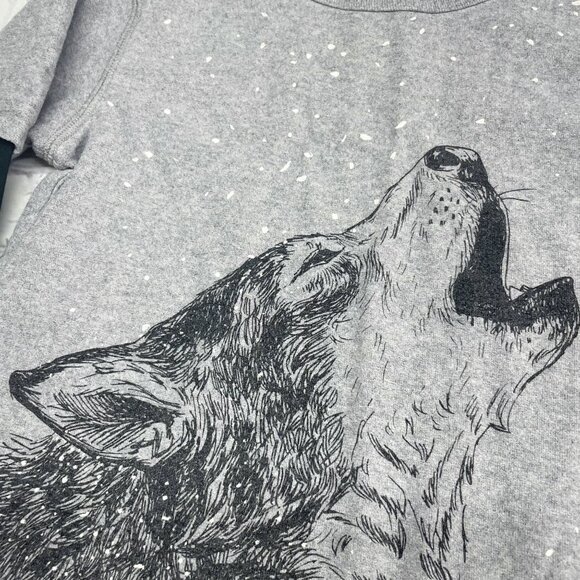 Tea Collection Long Sleeved Cotton Tee Bundle Size 5 Wolf Layered + Panther Gray - Picture 3 of 8